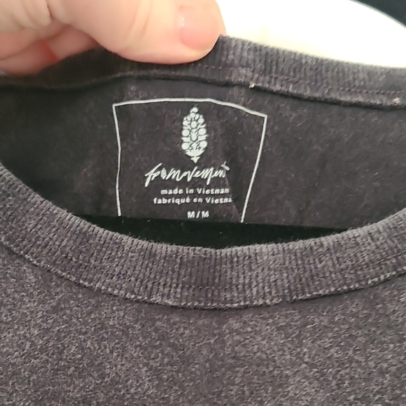 Free People Cropped Washed Black Muscle Tank Top - Women - Picture 2 of 3